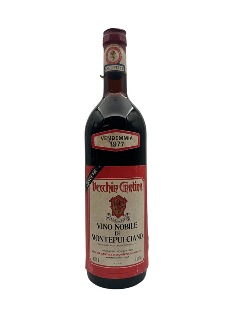 Flaske af Vino Nobile di Montepulciano 1977 fra Vecchia Cantina