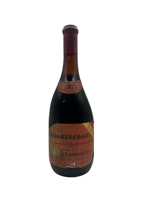 Flaske af Barbaresco A Ligiana 1975 vintage rødvin