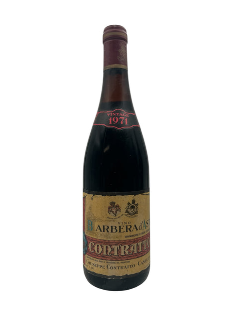 Barbera d'Asti Contratto 1971 flaske