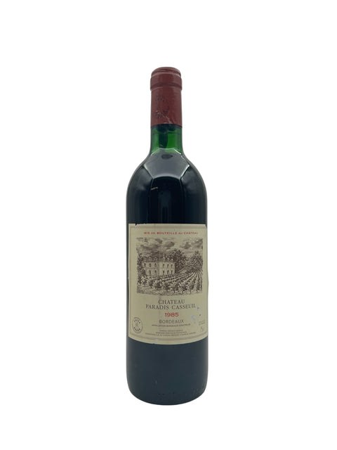 Flaske af Chateau Paradis Casseuil 1985 rødvin fra Bordeaux