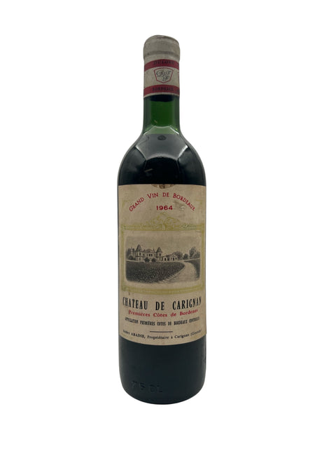 Flaske af Chateau de Carignan 1964 rødvin