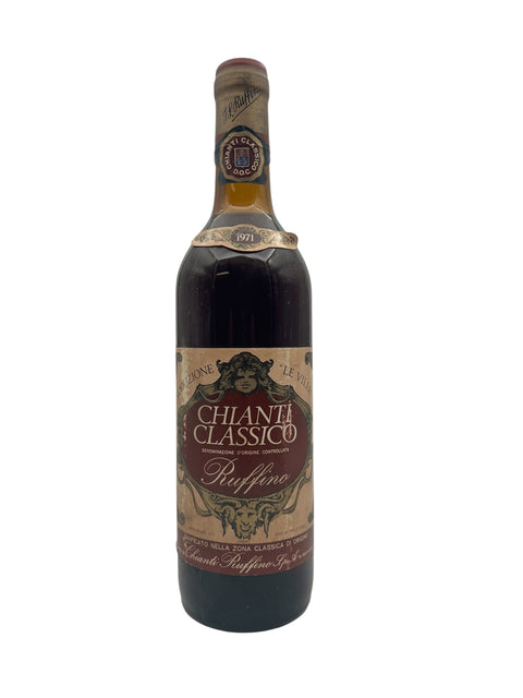 Flaske af Chianti Classico Ruffino 1971