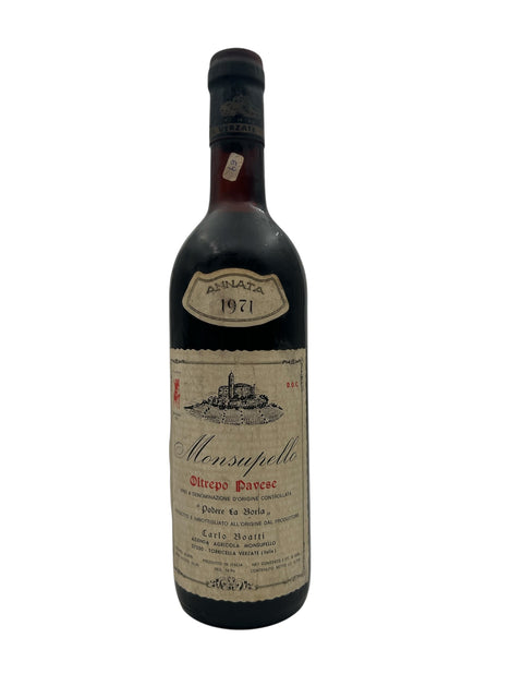 Flaske af Oltrepò Pavese Monsupello 1971 rødvin