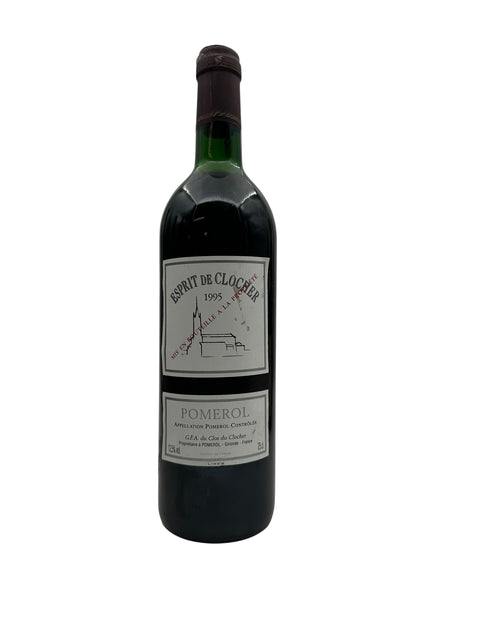 Pomerol Esprit de Clocher 1995 rødvin flaske