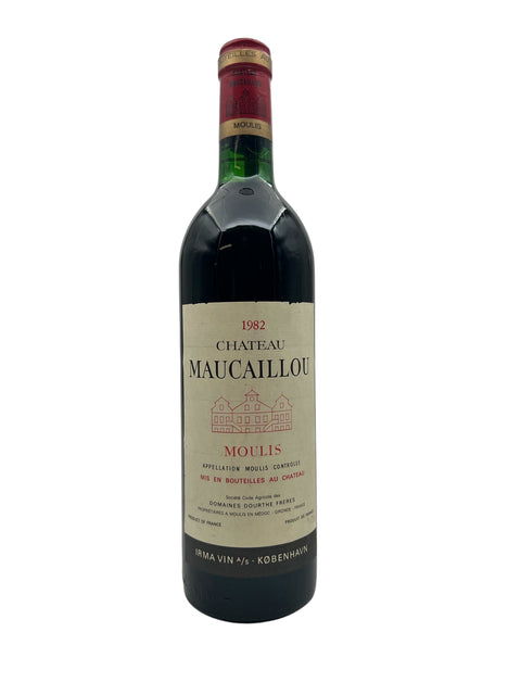 Flaske af Chateau Maucaillou 1982 rødvin