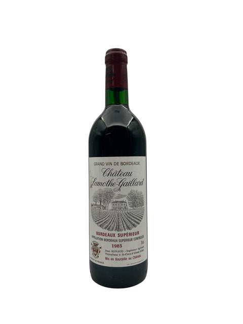 Flaske af Lamothe-Gaillard Bordeaux Supérieur 1985
