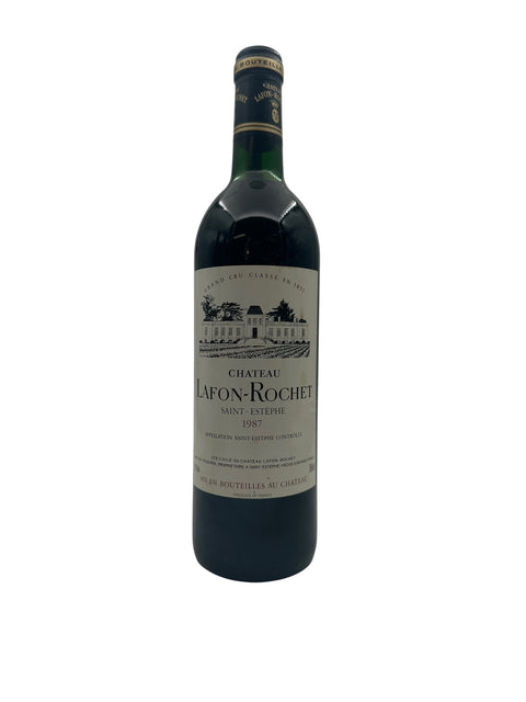 Flaske af Château Lafon-Rochet Saint-Estèphe 1987 rødvin