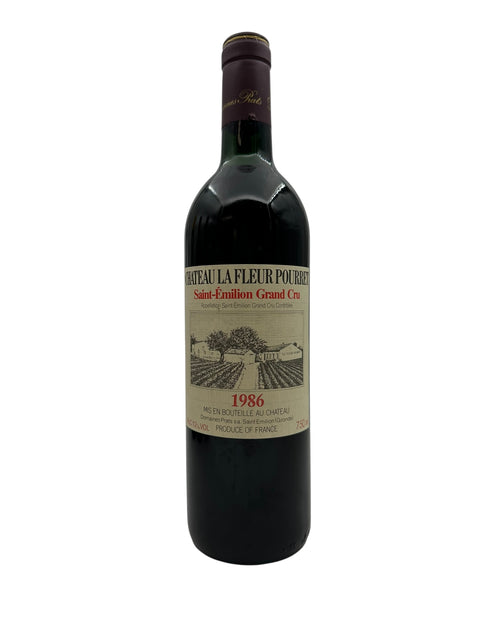 Flaske af Saint-Émilion Château La Fleur Pourret 1986 rødvin