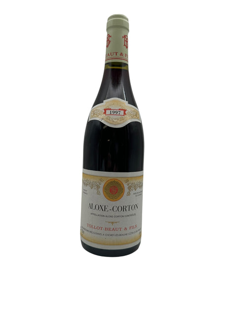 Flaske af Aloxe-Corton Tollot Beaut 1997 rødvin