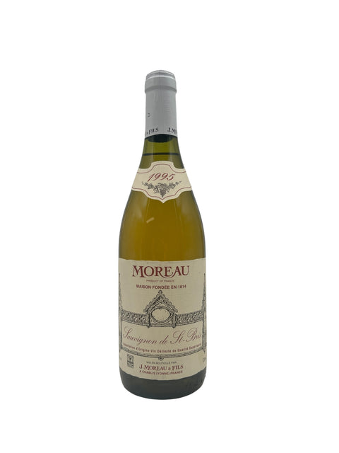 Sauvignon de St Bris Moreau 1995 hvidvin flaske