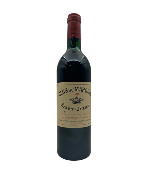 Flaske Clos du Marquis Saint-Julien 1986 rødvin