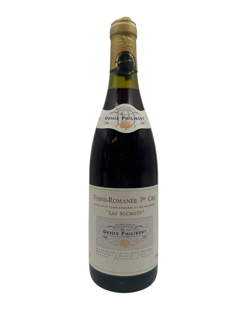 Flaske af Les Suchots Denis Philibert rødvin 2005