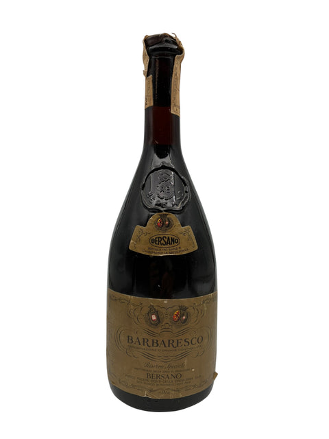 Flaske af Barbaresco Bersano 1972 rødvin