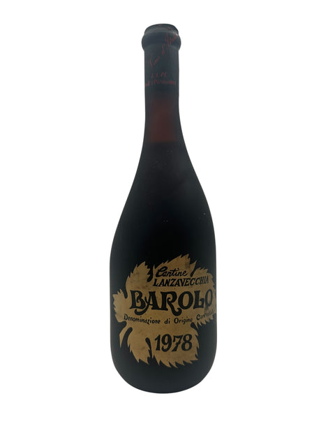 Flaske af Barolo Cantine Lanzavecchia 1978 rødvin