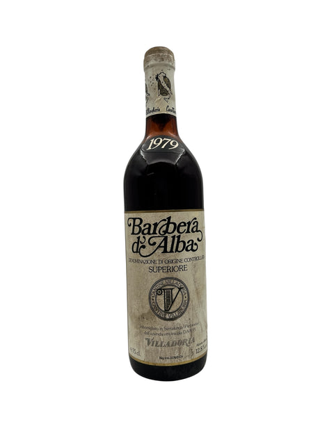 Barbera d'Alba 1979 vinflaske fra Villadoria