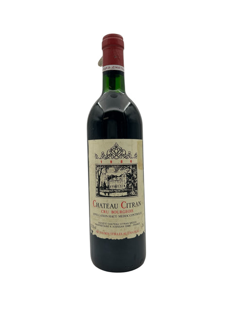 Chateau Citran 1986 rødvin fra Haut-Médoc