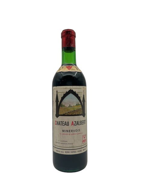 Flaske Minervois Chateau Azalbert 1975 rødvin