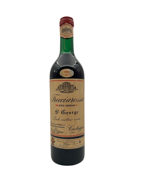 Flaske af Sfaccicarossa St George 1959 rødvin