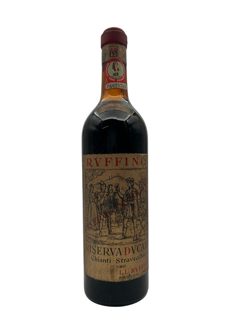 Flaske af Riserva Ducale Ruffino 1975 rødvin