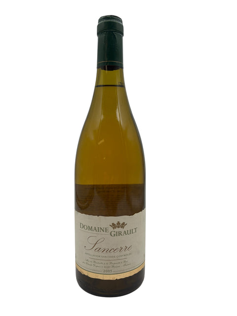Flaske af Sancerre Domaine Girault 2005 hvidvin