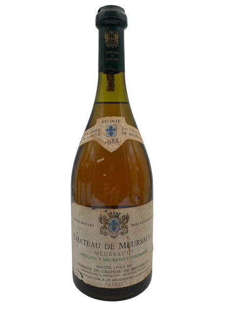 Flaske af Meursault 1988 fra Château de Meursault