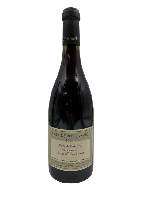 Flaske af Terre de Bussière 2004 fra Domaine de la Janasse