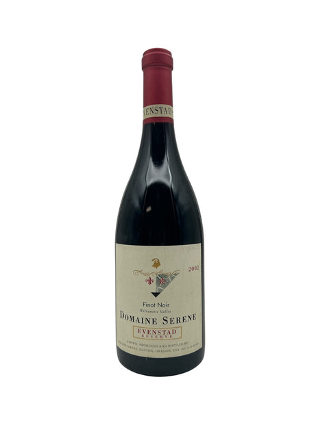 Flaske af Evenstad Domaine Serene 2002 rødvin