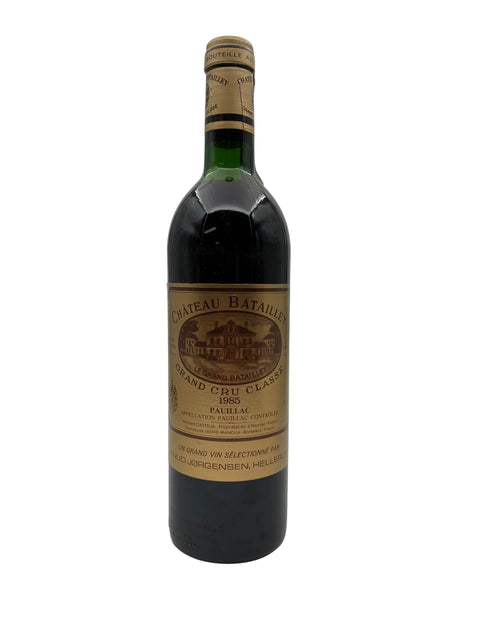 Flaske af Château Batailley 1985 rødvin fra Pauillac