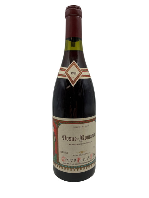 Flaske af Vosne-Romanée 1991 fra Coron Père et Fils