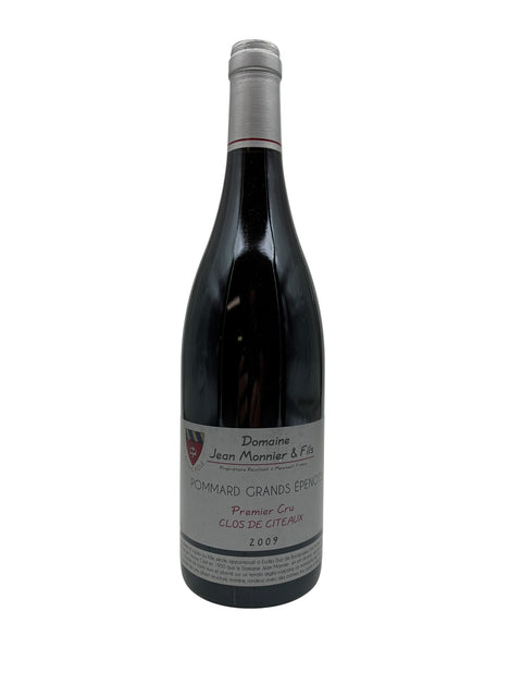 Flaske med Pommard Grands Epenots Domaine Jean Monnier & Fils 2009 rødvin