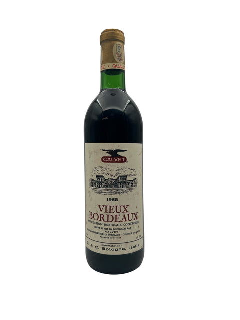 Flaske af Vieux Bordeaux Calvet 1965 rødvin
