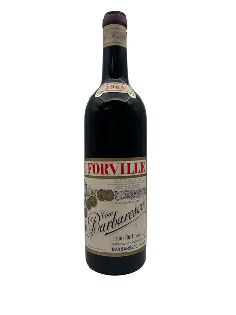 Flaske af Barbaresco Paolo de Forville 1965