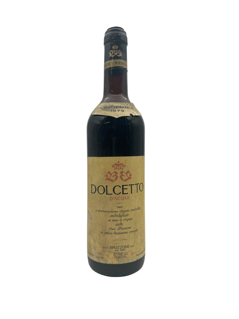 Flaske af Dolcetto D'acqui fra Bruzzone 1973