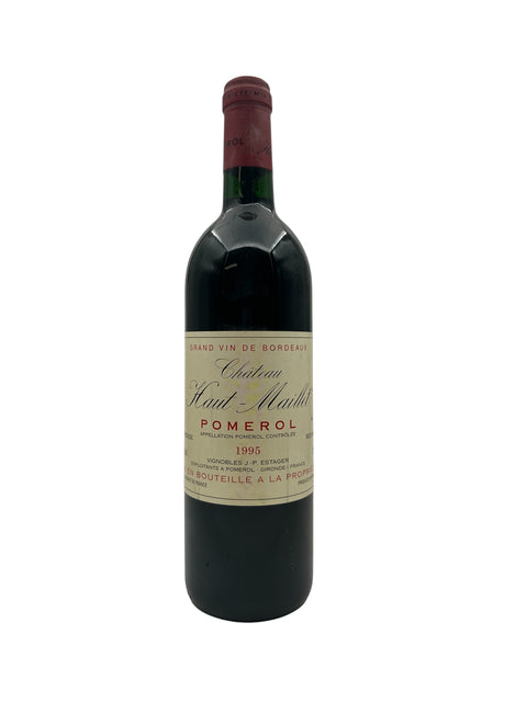 Flaske af rødvin Château Haut-Maillet 1995 fra Pomerol