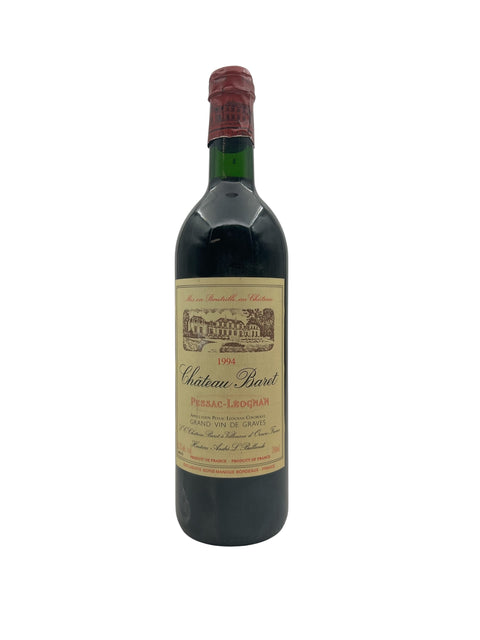 Flaske af Château Baret 1994 rødvin fra Bordeaux