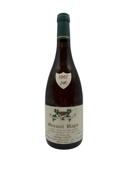 Flaske af Meursault Blagny Philippe Chavy 1997 hvidvin
