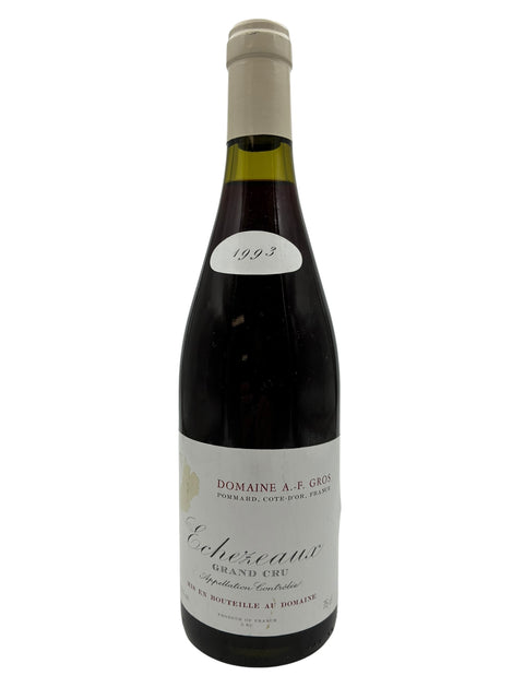 Flaske af Echézeaux Grand Cru 1993 rødvin fra Domaine A.F. Gros