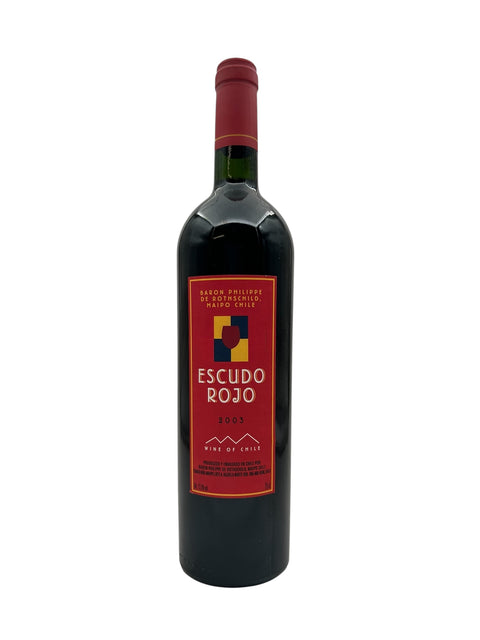 Flaske Escudo Rojo 2003 rødvin fra Chile