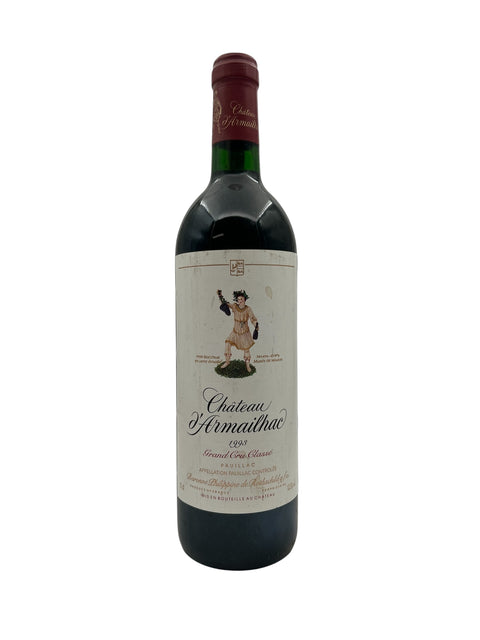 Flaske af Château d'Armailhac 1998 rødvin