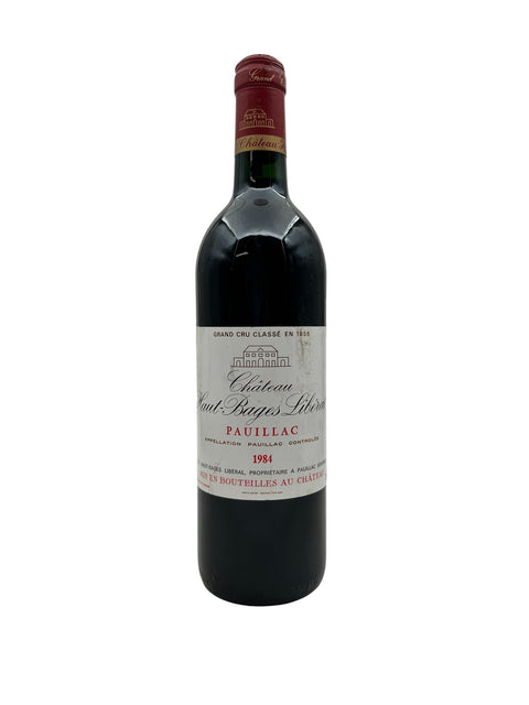 Flaske af Château Haut-Bages Libéral 1984 Pauillac Rødvin