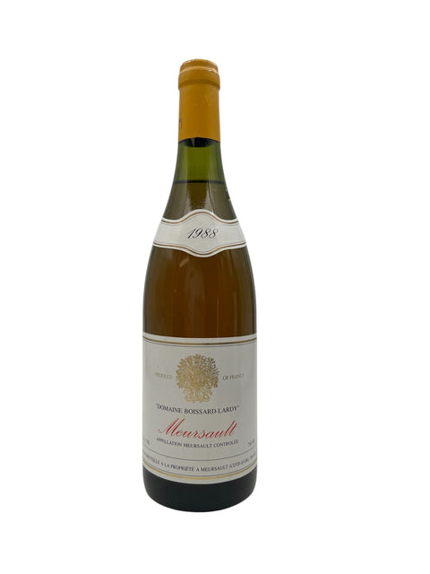 Flaske af Meursault Domaine Boissard-Lardy 1988