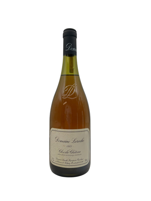 Flaske af Clos du Château Domaine Laroche 1985 hvidvin