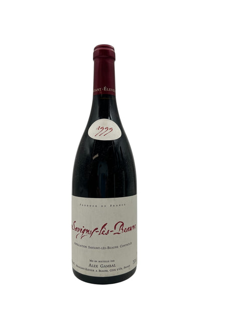 Flaske af Savigny-lès-Beaune Alex Gambal 1999 rødvin