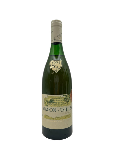 Flaske af Mâcon-Uchizy RGS 1995 hvidvin