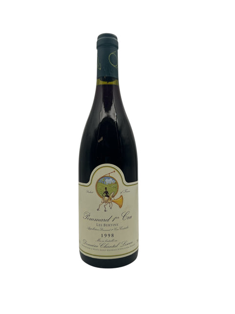 Flaske af Pommard 1er Cru vin fra 1998 fra Domaine Chantal Lescure