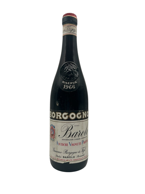 Flaske Barolo Giacomo Borgogno 1966 rødvin
