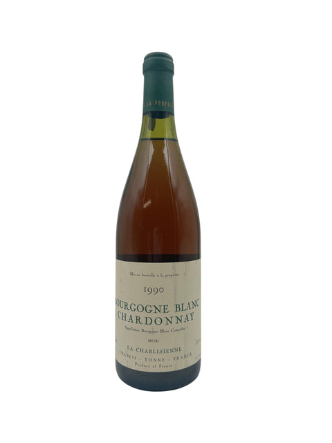 Bourgogne Blanc hvidvin fra La Chablisienne årgang 1990