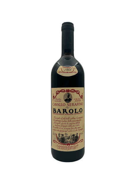 Flaske af Barolo Cavallo Serafino årgang 1966