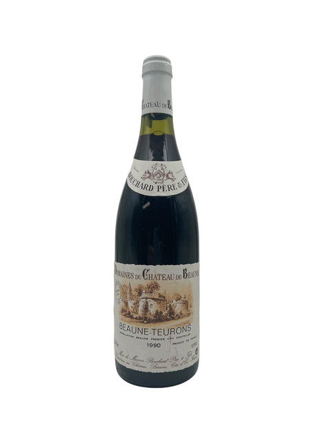 Flaske af Beaune Teurons 1990 fra Bouchard Père & Fils