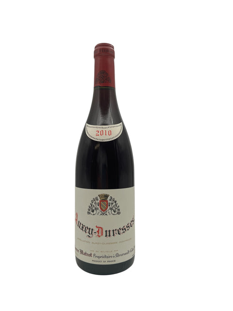 Flaske af Auxey-Duresses Pierre Matrot 2010 rødvin